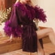 thumbnail image 5 of Batas Bata de mujer Bata de plumas Maquillaje de boda Bata de dama de honor Camisón de mujer, 5 of 9