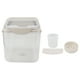 thumbnail image 1 of Rice Storage Container Airtight Dampproof Rice Bin Large Capacity Transpatent Rice Bucket for Household Khaki 22lb, 1 of 5