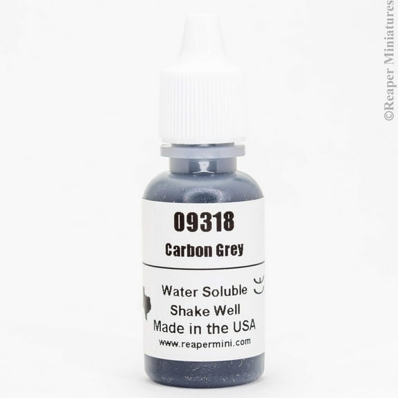 Reaper Miniatures REM09318 Master Series Water Soluble Paint, Carbon Grey