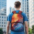 thumbnail image 3 of Aplkyhs Fire Rugby School Backpack for Students 6-18 Ergonomic Padded Shoulder Straps Large Capacity Bookbag for Elementary Middle High School Boys Girls Daily Use, 3 of 7