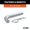 thumbnail image 6 of CURT 45057 Trailer Hitch Mounts with 2-Inch Ball & Pin, Fits 2-In Receiver, 7,500 lbs, 4-Inch Drop, 3-Pack, 6 of 6