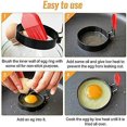 thumbnail image 2 of Non Stick Egg Ring With Silicone Handle, Egg Rings Mold, 2 of 4