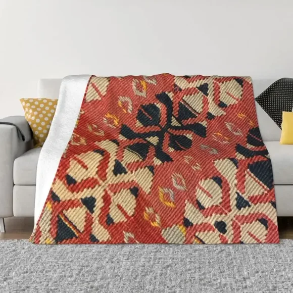 Sofa Fleece Baluch Flatweave Antique Afghanistan Rug Throw Blanket Warm Turkish Kilim Ethnic Art Blankets Bedspreads