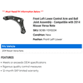 thumbnail image 2 of Front Left Lower Control Arm and Ball Joint Assembly - Compatible with 2014 Nissan Versa Note, 2 of 2