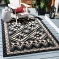 thumbnail image 2 of SAFAVIEH Veranda Johann Southwestern Indoor/Outdoor Area Rug, 4' x 5'7", Black/Beige, 2 of 8