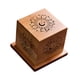 thumbnail image 4 of Caja de madera para quemador de incienso, colección de estuches para incienso, porta incienso artesanal Patrón de luna y estrella, 4 of 9