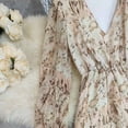 thumbnail image 7 of Women's Boho Floral High Low Maxi Dress V-Neck Long Sleeve Flowy Long Dress Wedding Guest Dress, 7 of 7