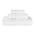 thumbnail image 5 of Superior Hays 3 Piece Cotton Plush Towel Set, Ultra Soft Absobent Towels, White, 5 of 12