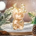 thumbnail image 6 of Anhility Christmas Colorful Bear Figurine, Bear Animals Statue Sculpture for Home Office Garden Decoration Cute Room Office Decor Gifts, 2.75x1.77x0.78in, 6 of 6