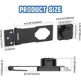 thumbnail image 5 of Home Cabinet Combination Hasp Lock, Cabinet Door Combination Lock, Door Security Sliding Door Lock (Black - 1 Pack), 5 of 5