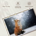 thumbnail image 6 of Elephant Stock Dreamy Winter Fox Wall Art - Horizontal Canvas Wall Art - Living Room Wall Decor - Animal Canvas - Blue And Black Decor - 12" x 8", 6 of 8