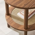 thumbnail image 7 of Coffee Sofa Side Table, Walnut, Wood, Round, Living Kitchen Cafe Bistro Hospitality Restaurant, Modern Contemporary HB34895, 7 of 7