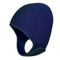 AMLESO Diving Hood Swim Hat, Neoprene Wetsuit Hood Headgear with Chin Strap, Swimming Cap Thermal Hood, for Swimming Surfing Rafting Dark Blue