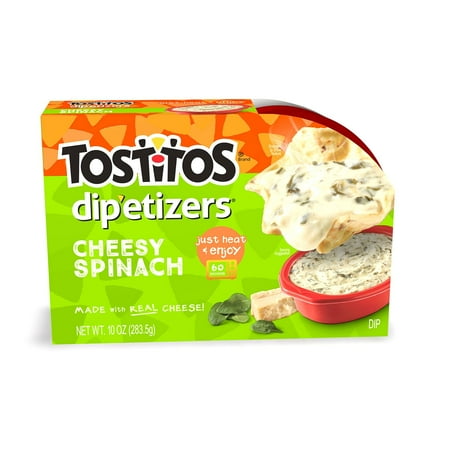 Tostitos Dip'etizers Cheesy Spinach & Artichoke Dip, 10 Oz.