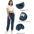 thumbnail image 3 of SPECIALMAGIC Women's Loose Cargo Sweatpants Pockets Sporty Gym Athletic Fit Jogger Pants Yoga Lounge Trousers,Navy, 3 of 6