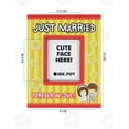 thumbnail image 2 of InkdotpotJust Married Forever In Love PhotoMagnetFrame-MagneticPhotoFramesFor Refrigerator Magnets- MiniPhotoFrames- Cute Gift ForWedding- Couple | 10 x 8 cm, 2 of 8