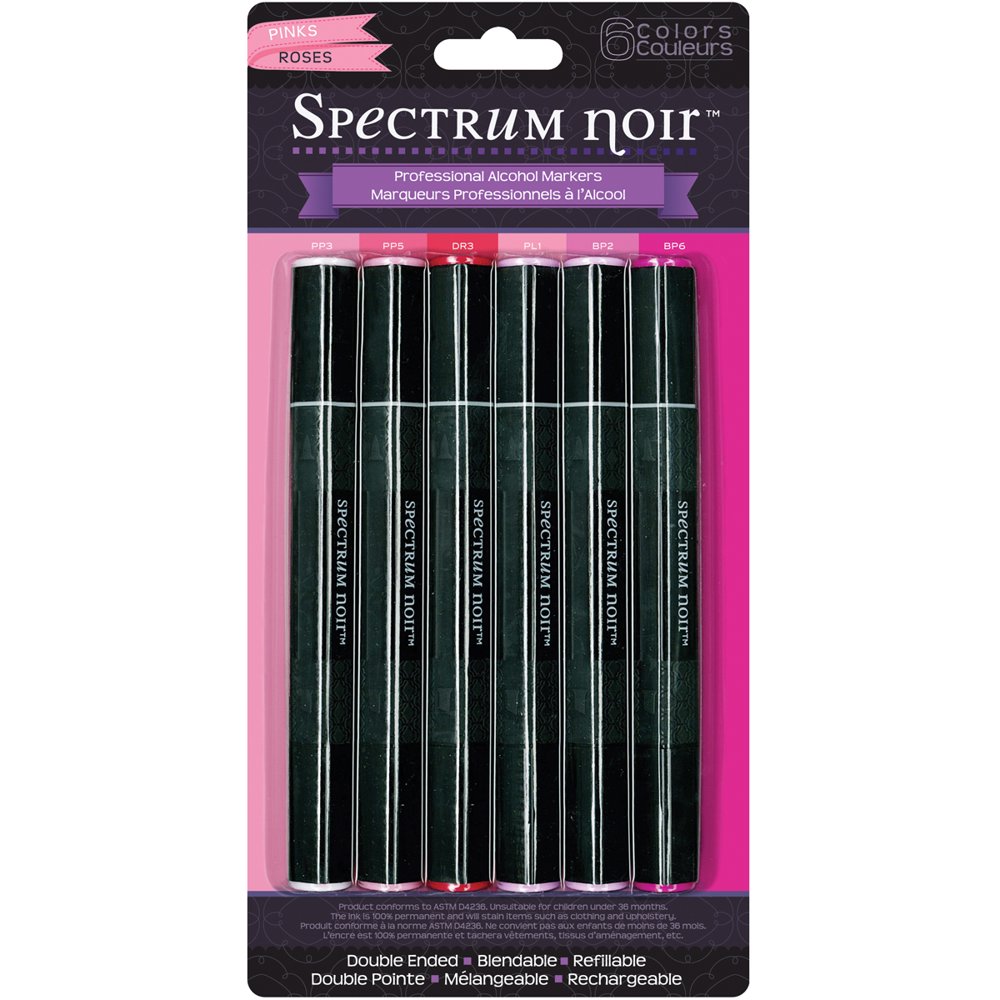 Spectrum Noir Alcohol Markers 6/PkgPinks