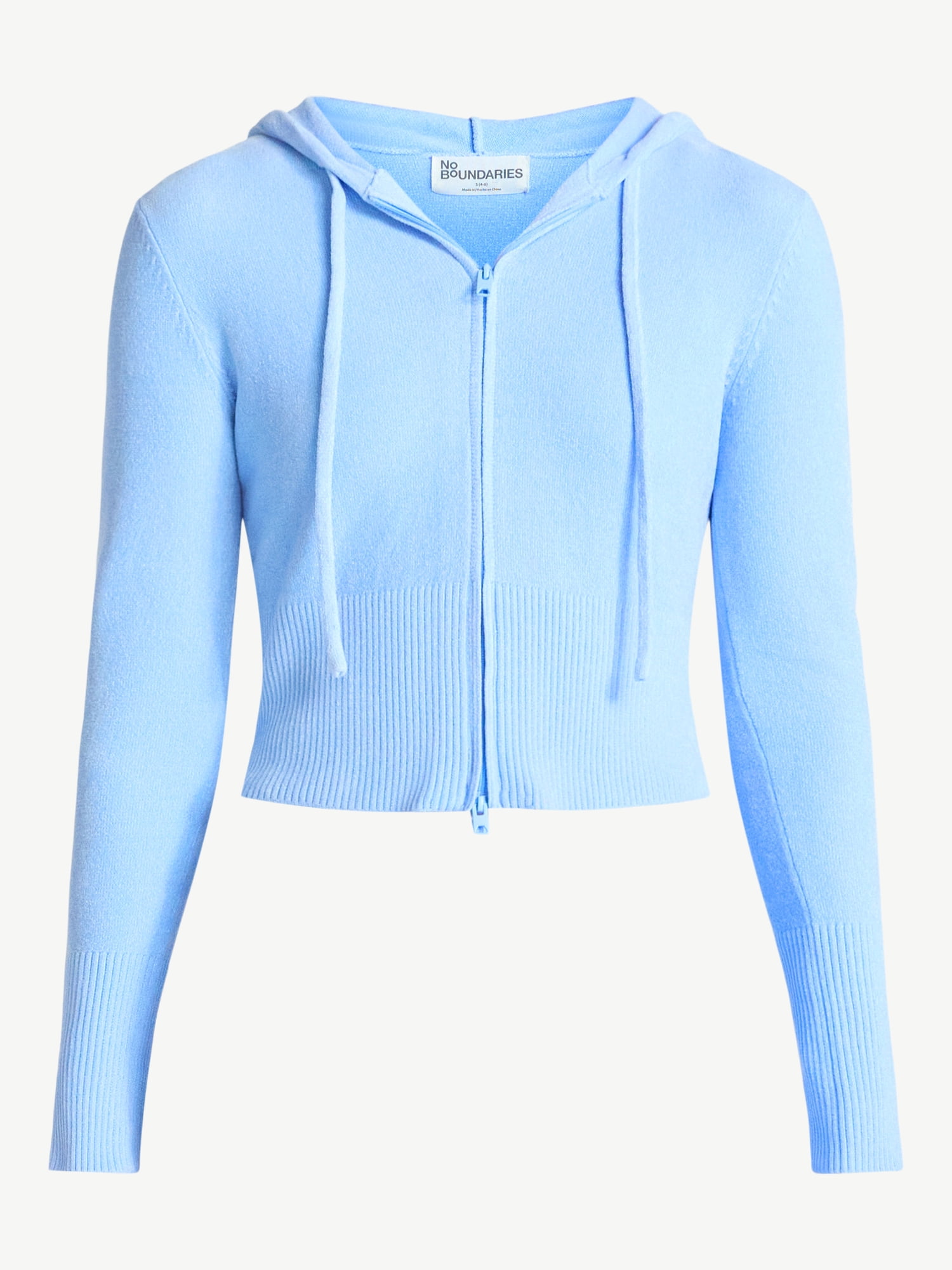 No Boundaries Chenille Zip-Up Hoodie, Women's
