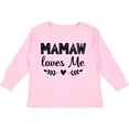 thumbnail image 3 of Inktastic Mamaw Loves Me Grandchild Girls Long Sleeve Toddler T-Shirt, 3 of 5