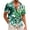 Chemise Verte Hawaïenne pour Homme, variante sur UVEASISHA Chemises Boutonnées pour Hommes, Chemise de Jeu de Quilles Rétro Imprimé Tropical Hawaïen Été Manches Courtes Décontractée Boutonnée Plage 2025, Vert TTG