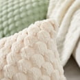 thumbnail image 3 of Pack of 2 Super Soft Cozy Decorative Throw Pillow Covers Fuzzy Plush Faux Fur Luxury Cushion Cover Pillowcase for Sofa Couch Bed Livingroom 18x18 Inch White, 3 of 6