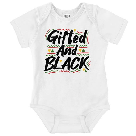 Gifted and Black History Empowerment Bodysuit Jumper Girls Infant Baby Brisco Brands NB