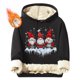 thumbnail image 1 of Sudadera con capucha para hombre, informal, a la moda, con estampado navideño, de manga larga y bolsillo, de poliéster, 1 of 5