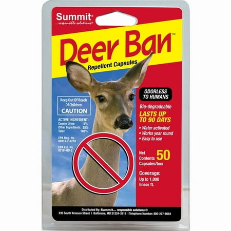 Collections Etc Deer Ban Repellant Capsules - Package of 50