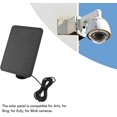 thumbnail image 4 of Solar Panel for Security Cameras,4W Solar Panel,Outdoor Rechargeable Battery Camera,Adjust Wall Mount Security Camera,IP65 Waterproof Solar Panel with 360 Degree Adjust Bracket(Black), 4 of 5