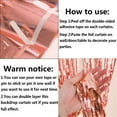 thumbnail image 6 of 3 Pcs Rose Gold Metallic Foil Curtains,3.28ft x 6.56ft Fringe Rain Curtain Shine Photo Booth Backdrop Tinsel Curtain Streamer for Wedding Christmas New Year Baby Shower Celebration Party, 6 of 7