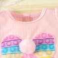 thumbnail image 3 of Hiijoy Toddler Girls Summer Outfits Bow Print Short Sleeve T-Shirt Denim Shorts Set, Sizes 2-3T, 3 of 6
