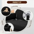 thumbnail image 4 of DyFun Traditional Couch Cover Stretch Sofa Slipcover, Jacquard Couch Cushion Protector Pet Friendly (Black, Sofa), 4 of 7