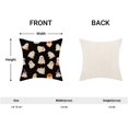 thumbnail image 5 of Halloween Pillow Covers 16x16 Inch Set of 2, Happy Halloween Funny Ghost Pumpkin Decorative Throw Pillowcase Black and White Ghost Cushion Cover for Sofa Couch Living Room Bed Decor, 5 of 6