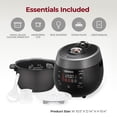 thumbnail image 6 of CUCKOO Twin Pressure Rice Cooker 6-Cup Uncooked / 12-Cup Cooked with Nonstick Inner Pot, Versatile Rice Maker & Warmer with 14 Menu Options, Voice Guide, Auto Clean, Black (CRP-RT0609FB), 6 of 7