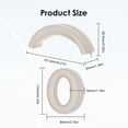thumbnail image 2 of Yucurem Silicone Earpads Head Beam Protective Cover for Soundcore Life Q20i(beige), 2 of 10