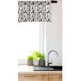 thumbnail image 2 of Ambesonne Scarecrow Valance Pack of 2, Horror Pattern, 42"X12", Eggshell Charcoal Grey, 2 of 3