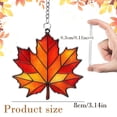 thumbnail image 3 of Maple Leaf Fall Ornaments, 3.14 Inch Colorful Window Hanging Decorations, Home Wall Decor for Indoor Outdoor Use, 3 of 6