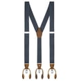thumbnail image 1 of Buyless Fashion Suspenders For Men - 48" Adjustable Straps 1 1/4" - Y Back With Clips And Buttons, 1 of 7