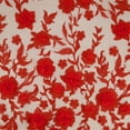 thumbnail image 3 of Zelouf Nancy 3D Floral Embroidery On Mesh  , Sewing, DIY, Crafts Fabric by the Yard, Mandarin, 20 Yard, 3 of 5