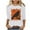 DT-White, variant on Women's Halloween Long - Sleeve Top, Raven & Pumpkin Print, Regular Fit, Durable Material, Halloween Fun & Daily Use