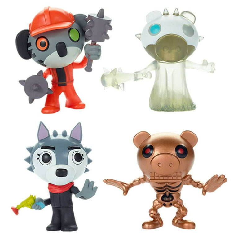 PIGGY Minifigure 4 Pack w EXCLUSIVE Deco Frostiggy 3 Figures Series 2 Includes DLC Items Walmart