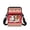 Christmas Guinea Pig Pattern, variant on FUIALDOLG Polyester Shoulder Purse 2 Layer with Zipper Crossbody Purse for Travel, Running Horses Pattern Crossbody Bag