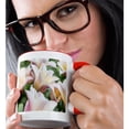 thumbnail image 2 of 3drose, Netherlands, South Holland, Lisse. Pale Colored Tulips in a Garden., 11oz Two-tone Red Mug, 2 of 6