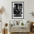 thumbnail image 4 of Historic Framed Print, Wilbur Wright and Orville Wright seated on steps of rear porch, 7 Hawthorne St., Dayton, Ohio, 17-7/8" x 21-7/8", 4 of 9