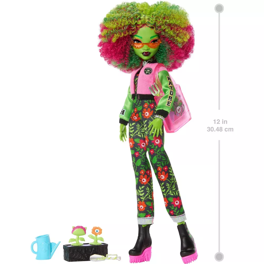 Monster High Fearbook Venus McFlytrap Fashion Doll with Yearbook and Unearthed Club Accessories