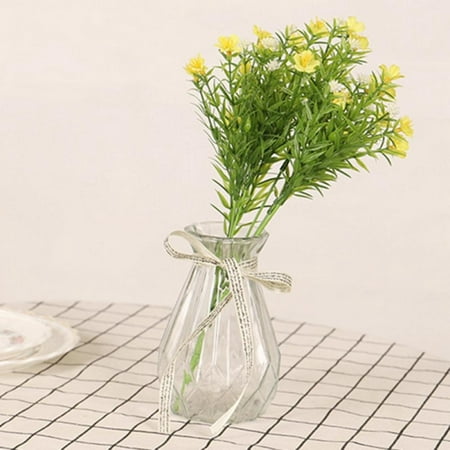 Artificial Wild Flower Bouquet Faux Plastic Bushes Greenery Real Touch Flowers for Wedding Home Garden DIY Décor
