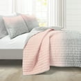 thumbnail image 2 of Lush Decor Ombre 3 Piece Quilt Sets, Twin with Pillow Sham, Pillowcase, 2 of 7