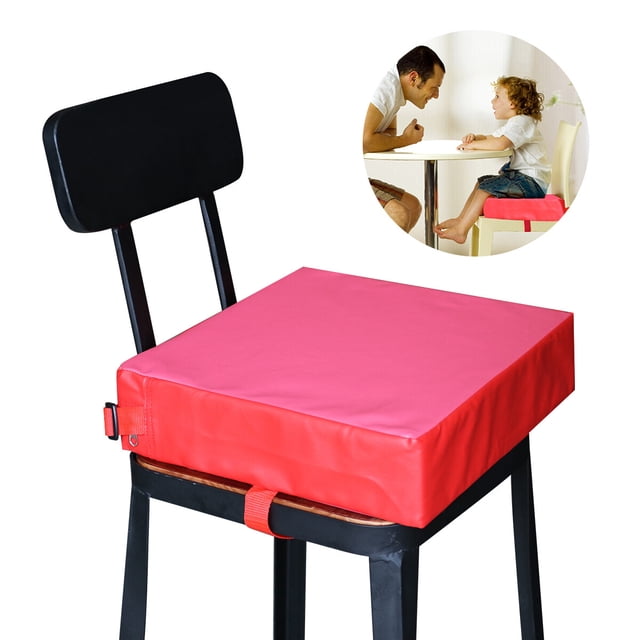 NUOLUX - Cojín elevador para silla de comedor infantil (rojo)