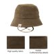 thumbnail image 3 of Sombrero de pescador para mujer, estilo algodón, unisex, moderno, ligero, para exteriores, divertido, para verano, vacaciones en la playa, 3 of 6