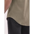 thumbnail image 3 of No Boundaries Men's & Big Men's Longline Curved Hem Elongated Tee Shirt, Sizes XS-5XL, 3 of 5